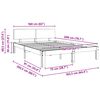 vidaXL Cadru de pat Maroniu cerat 160 x 200 cm Lemn de pin masiv