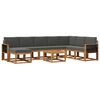 vidaXL Set de canapele de exterior 9 buc. Natural și Antracit