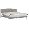 vidaXL Cadru de pat cu headboard Gri deschis 180 x 200 cm Catifea