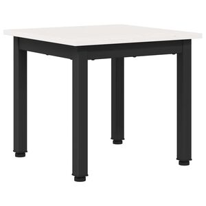 vidaXL Masă de cafea Alb 40 x 40 x 36 cm Lemn de pin masiv