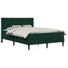 vidaXL Cadru de pat cu saltea Verde &icirc;nchis 120 x 200 cm Catifea