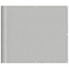 vidaXL Paravan de balcon gri deschis 90x400 cm 100% poliester oxford