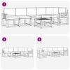 vidaXL Set de canapele de exterior 7 pcs Gri natural și deschis