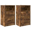 vidaXL Mese de noptieră 2 pcs Stejar fumuriu 40 x 30 x 467 cm