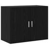 vidaXL Dulap de perete Stejar Negru 80 x 42,5 x 64 cm Lemn prelucrat