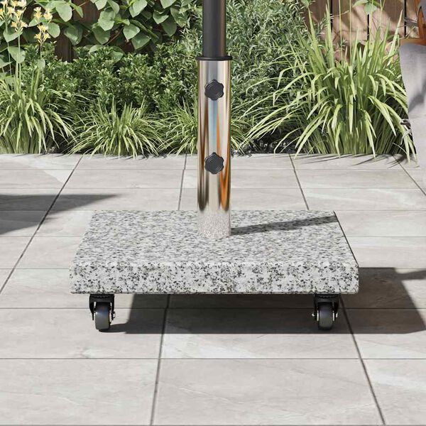 vidaXL Bază pentru umbrelă Gri 45 x 45 x 45 cm Granit