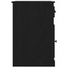 vidaXL Birou cu sertar Stejar Negru 50 x 115 x 75 cm Lemn compozit