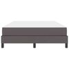 vidaXL Cadru de pat cu saltea Gri 140 x 200 cm țesătură