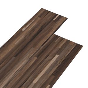 vidaXL Plăci de pardoseală PVC autocolante Maro cu dungi 30,5 x 61 cm