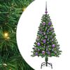 vidaXL Brad de Crăciun artificial Verde 120 cm PVC și Oțel și Plastic