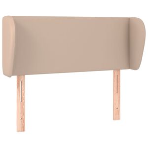 vidaXL Tăblie pat cu aripioare cappuccino 83x23x78/88 cm piele eco