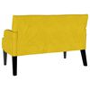 vidaXL Bancă Chesterfield Galben 112 x 65.5 x 75 cm Catifea