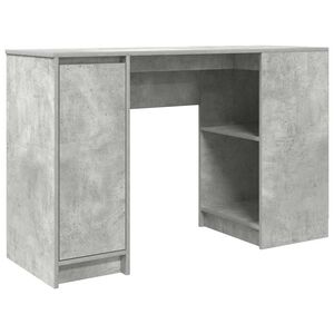 vidaXL Birou Beton Gri 120x42x76 cm Lemn prelucrat