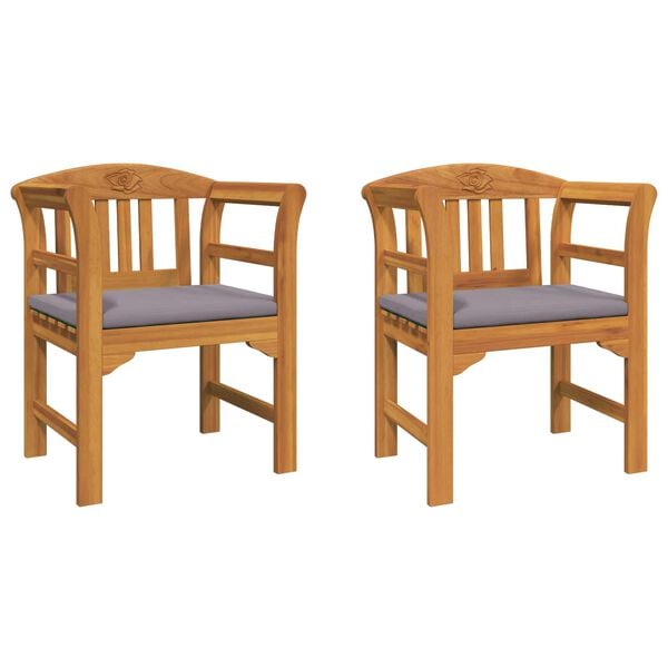 vidaXL bancă cu pernă Finisaj cu ulei natural 68,5 x 46 x 82,5 cm