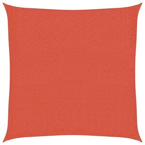 vidaXL P&acirc;nză parasolar, teracotă, 2,5 x 2,5 m, HDPE, 160 g/m&sup2;, pătrat