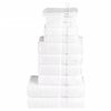 vidaXL Set de prosoape premium SOLUND, 12 piese, alb, 600 g/m&sup2;