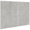 vidaXL Tăblie de pat, gri beton, 120x1,5x80 cm, lemn prelucrat