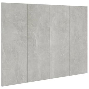 vidaXL Tăblie de pat, gri beton, 120x1,5x80 cm, lemn prelucrat