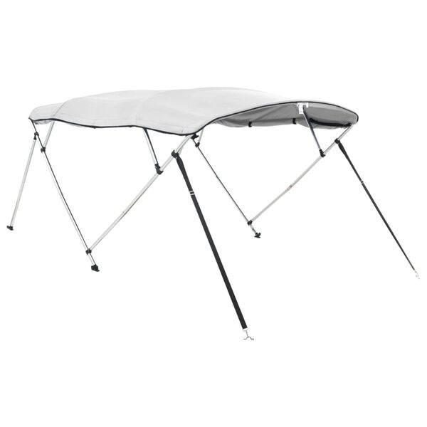 vidaXL Parasolar Bimini 4 arcuri, pereți laterali 243x(170-182)x137 cm