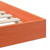 vidaXL Cadru de pat Maroniu cerat 140 x 210 cm Lemn de pin masiv