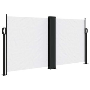 vidaXL Copertină laterală retractabilă, alb, 120 x 600 cm