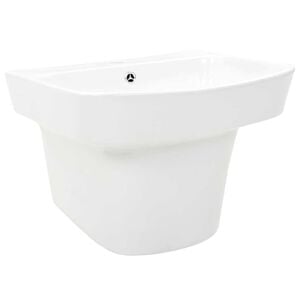vidaXL Chiuvetă Alb 50 x 45 x 41 cm Ceramică Smălțuită