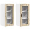 vidaXL Dulap de bucătărie 2 pcs Stejar Sonoma 40 x 31 x 80 cm