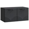 vidaXL Oglindă TV montată pe perete Pe perete Negru 59,5 x 31 x 30 cm