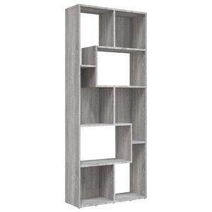 vidaXL Bibliotecă, gri sonoma, 67x24x161 cm, lemn prelucrat
