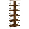 vidaXL Bibliotecă, stejar fumuriu, 78,5x33x188,5 cm, lemn prelucrat