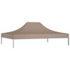vidaXL Acoperiș pentru cort de petrecere, gri taupe, 4 x 3 m, 270 g/m²