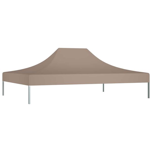 vidaXL Acoperiș pentru cort de petrecere, gri taupe, 4 x 3 m, 270 g/m²