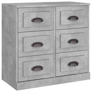 vidaXL Servantă, gri beton, 70x35,5x67,5 cm, lemn prelucrat