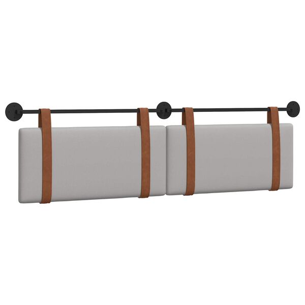 vidaXL Cap de pat suspendat Simplu Gri nori 170 x 55 x 5 cm PU antic