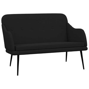 vidaXL Bancă, negru, 110x76x80 cm, textil