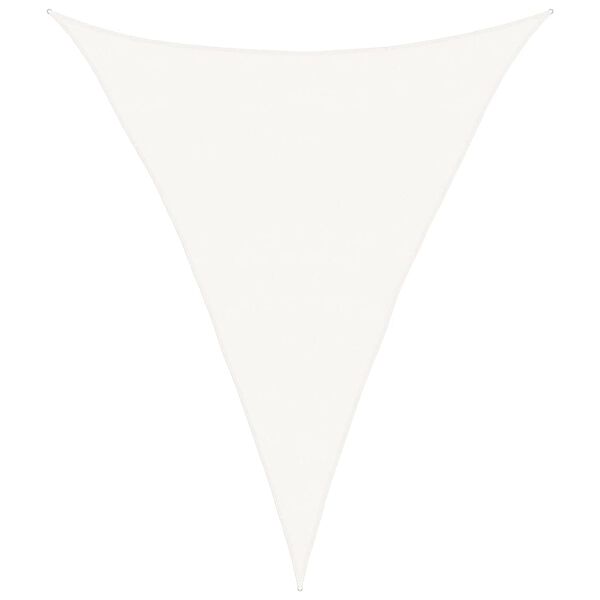 vidaXL P&acirc;nză parasolar, alb, 5x7x7 m, HDPE, 160 g/m&sup2;