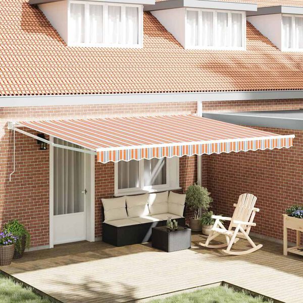 vidaXL Cortina Retractabilă Multicolour 450 &times; 300 cm