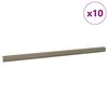 vidaXL Profile pentru marginea treptelor 10 buc. Șampanie Aluminiu