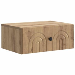 vidaXL Dulap de noapte suspendat Stejar Artizanal 49 x 34,5 x 20 cm