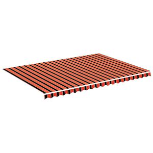vidaXL P&acirc;nză de rezervă copertină, portocaliu și maro, 500x350 cm, poliester