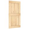 vidaXL Ușă glisantă cu set feronerie, 100x210 cm, lemn masiv de pin