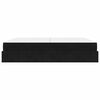 vidaXL Cadru de pat cu saltea cu saltea 2 pcs Negru Catifea