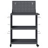 vidaXL Cărucior pentru unelte cu raft Manual Antracit 65 x 35 x 111 cm