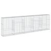vidaXL Coș gabion cu capac, 500x50x150 cm, fier galvanizat