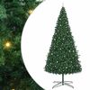 vidaXL Brad de Crăciun cu lumini decorative cu coarde Verde 400 cm PVC