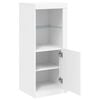 vidaXL Servantă cu lumini LED, alb, 41x37x100 cm