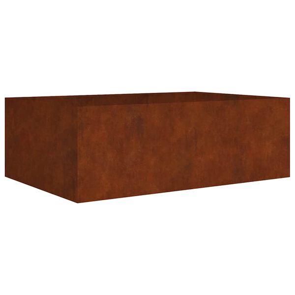 vidaXL Strat &icirc;nălțat de grădină, 120x80x40 cm, oțel corten