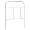 vidaXL Tăblie de pat de schimb metalică, alb, 75 cm