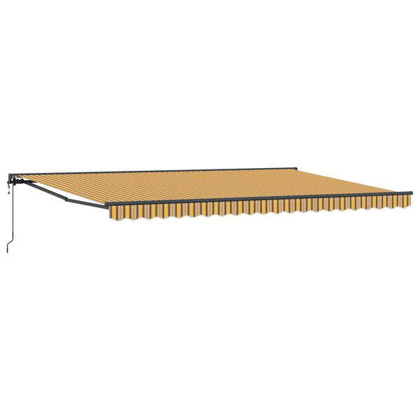 vidaXL Cortina Retractabilă Galben și gri 500 &times; 300 cm