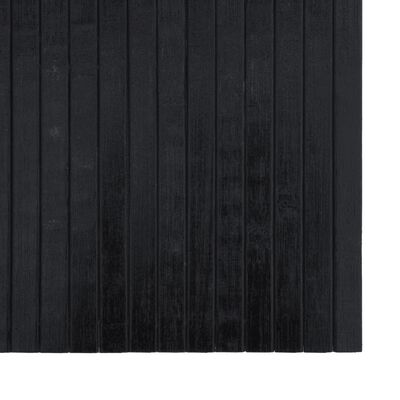 vidaXL Covor dreptunghiular, negru, 100x400 cm, bambus